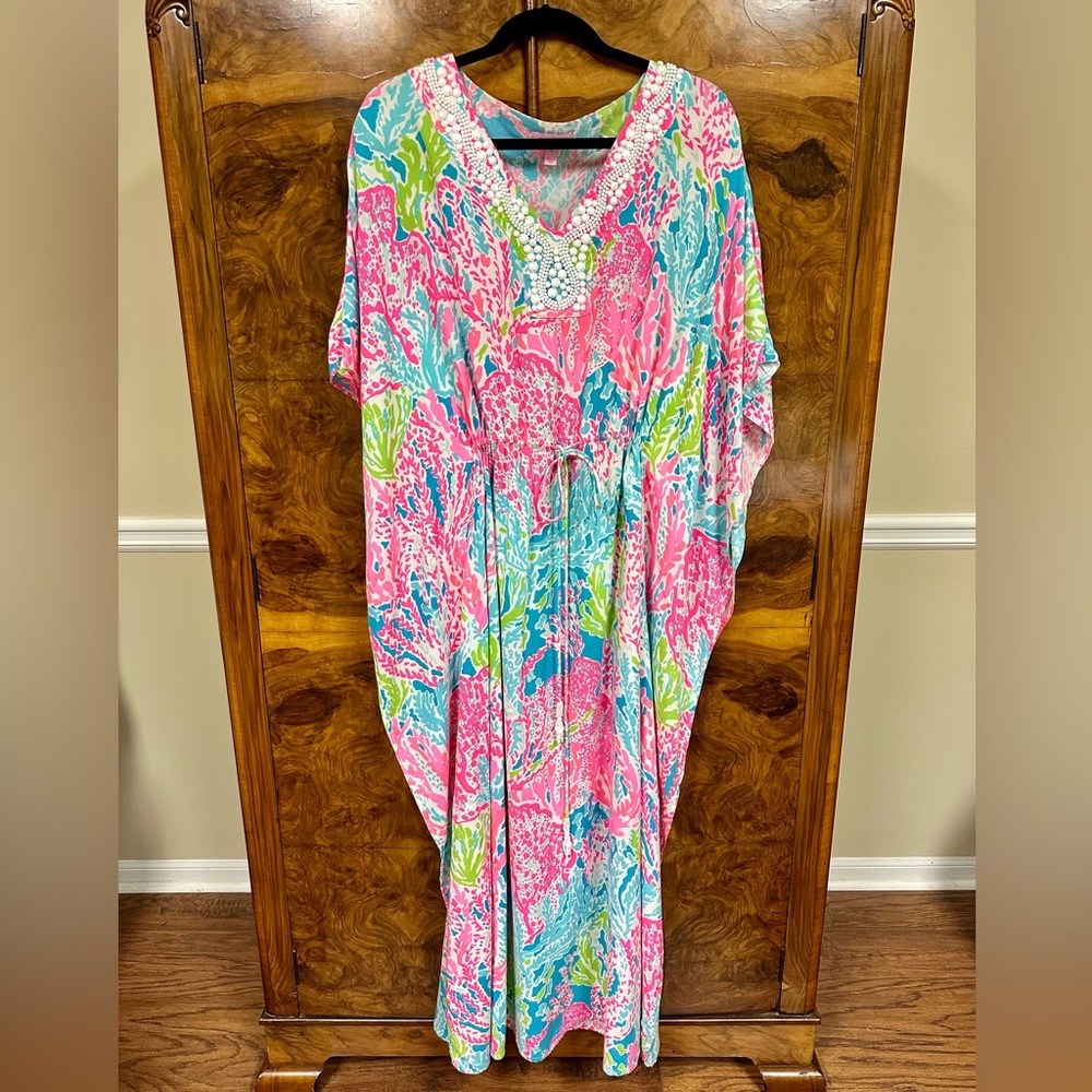 Lilly Pulitzer Coleman Maxi “Let’s Cha Cha” Size Small